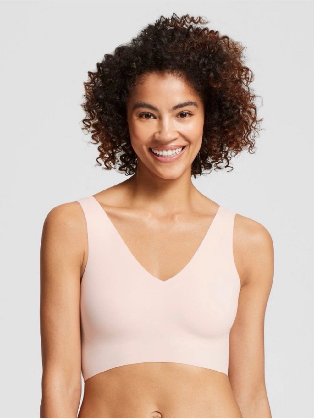 True & Co. Target True Everybody Women’s V-neck Bra - Light Beige XL